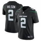 Men's Zach Wilson #2 New York Jets Vapor Limited Jersey - Stealth Black