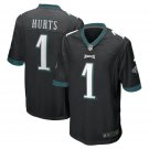 Men's Jalen Hurts #1 Philadelphia Eagles Alternate Game Jersey - Black