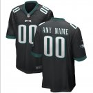 Custom Men's Philadelphia Eagles Game Jersey - Black