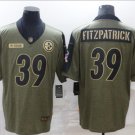 Men's Minkah Fitzpatrick #39 Pittsburgh Steelers Salute to Service Limited Player Jersey Olive
