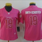 Women's JuJu Smith-Schuster #19 Pittsburgh Steelers Limited Player Jersey Pink
