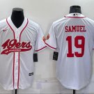 Men's Deebo Samuel #19 San Francisco 49ers Jointly Signed Limited Jersey White