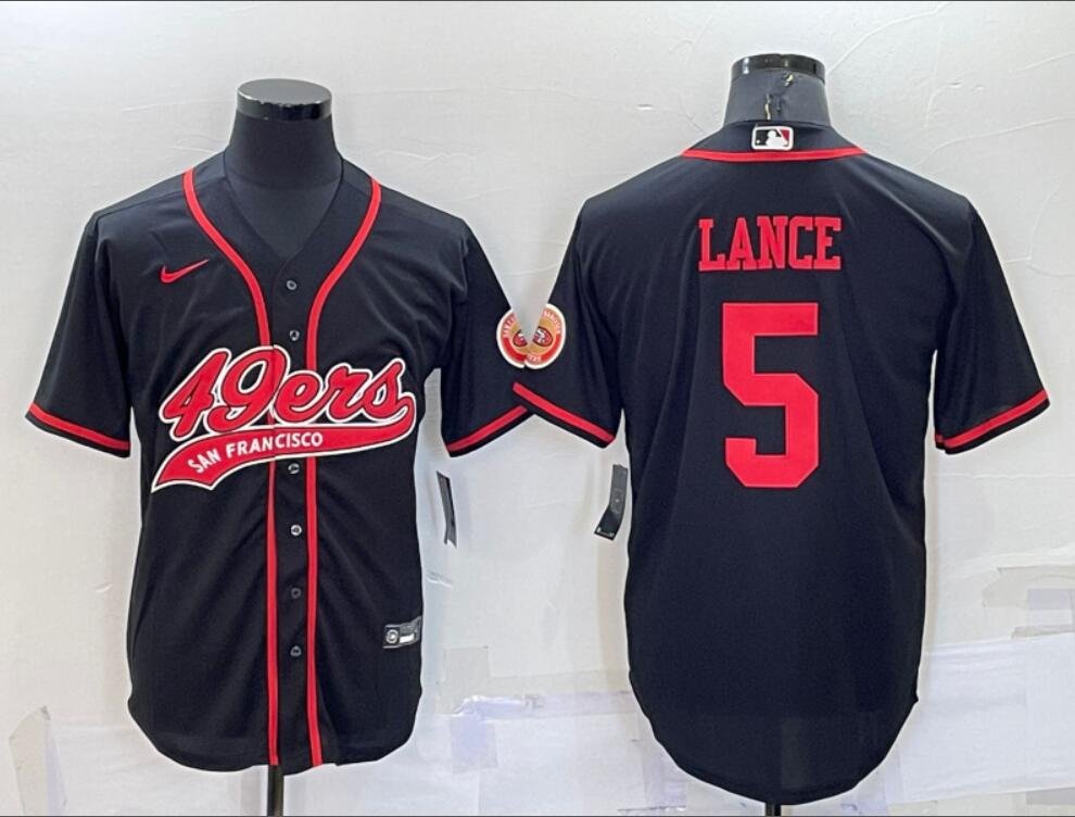 Men's Trey Lance #5 San Francisco 49ers Jointly Signed Limited Jersey Royal