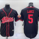 Men's Trey Lance #5 San Francisco 49ers Jointly Signed Limited Jersey Royal