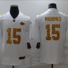 Men's Patrick Mahomes #15 Kansas City Chiefs Limited Leopard Print White Jersey