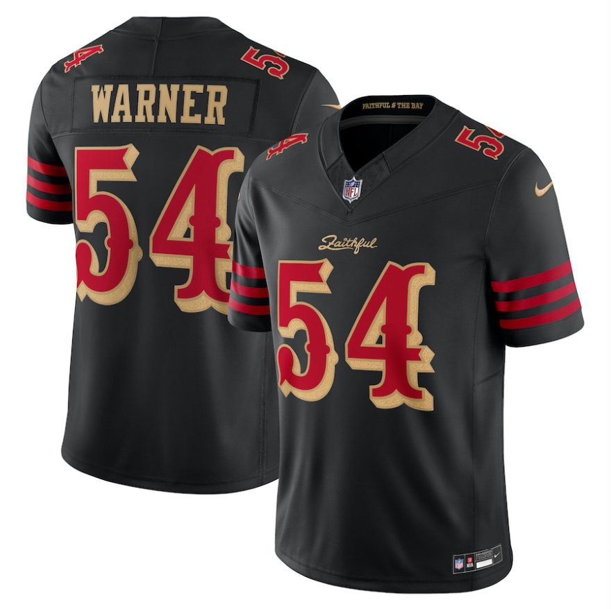 Men's Fred Warner #54 San Francisco 49ers 2025 Rivalries Collection Limited Jersey - Black