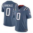 Men's Christian Gonzalez #0 New England Patriots 2025 Rivalries Collection Limited Jersey Storm Blue