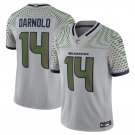 Men's Sam Darnold #14 Seattle Seahawks 2025 Rivalries Collection Limited Jersey Wolf Gray