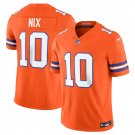 Men's Bo Nix #10 Denver Broncos Vapor Limited Jersey Orange