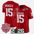 Men's Fernando Mendoza #15 Indiana Hoosiers 2026 National Champions Crimson Jersey