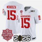 Men's Fernando Mendoza #15 Indiana Hoosiers 2026 National Champions White Jersey