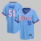 Chris Sale Atlanta Braves 2026 City Connect Stadium Jersey Powder Blue