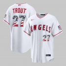 Mike Trout Los Angeles Angels USA 250 Fourth of July Home Stadium Jersey White