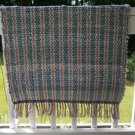 Hand Woven Denim Cotton Rag Rug in Shades of Red, White, and Blue