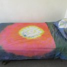 Shibori and Tie Dyed, Cotton Twin Size Bed Sheet Set, Rainbow