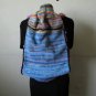 Multi-colored Large Drawstring Knit Bag