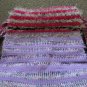 Multi-colored Large Drawstring Knit Bag