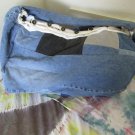 Upcycled and Reconstructed Large Jean Shoulder Bag