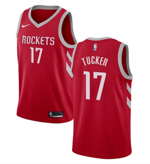 Men's Houston Rockets #17 PJ Tucker Red Basketball Jersey