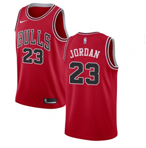 Mens Chicago Bulls #23 Michael Jordan Basketball Jersey Red