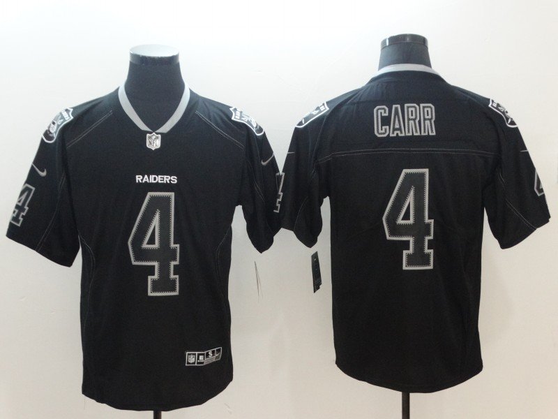 Men's Oakland Raiders #4 Derek Carr Nfl Jersey Black