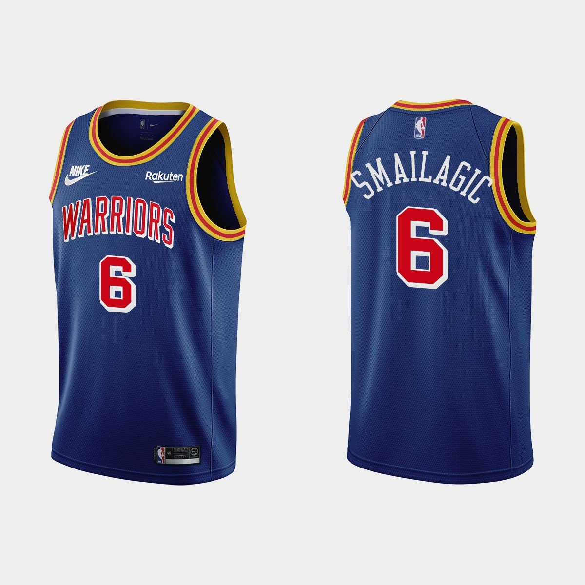 Vintage Golden State Warriors Alen Smailagic #6 Navy blue 75Th ...