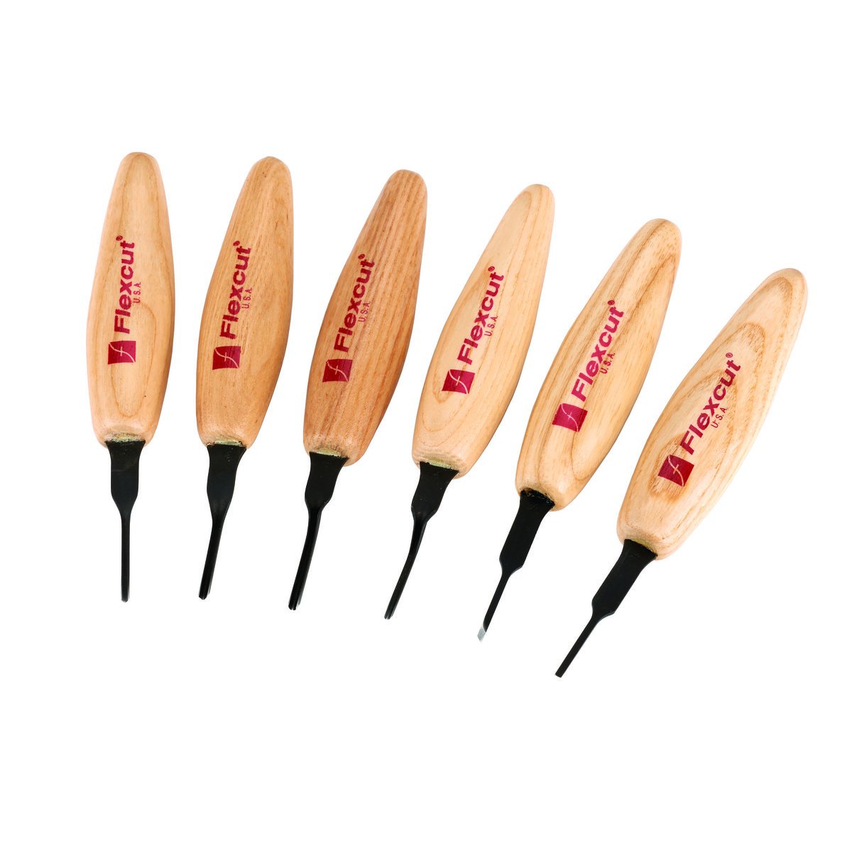 Flexcut 1.5 mm Chisel Micro Tool Set - 6 Piece