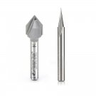 Axiom 2-piece Signmaking Bit Set for Axiom Iconic CNC Machinesby Amana Tool