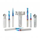 Axiom 9-piece Spektra CNC Bit Set for Axiom AutoRouter by Amana Tool