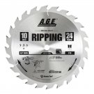 Amana Tool - A.G.E. 10" x 24T Carbide Tipped Ripping Blade, 20 Deg., 5/8" Bore., ATB