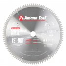 Amana Tool 12" X 96T Non Ferrous Blade, -6 Degree 1" Bore, TCG