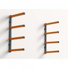 Bora 4-Level Lumber Storage Rack - Orange & Gray Bora 4-Level Lumber Storage Rack - Orange & Gray