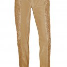 Ooh la la  Fully lined sequin and stretch velvet pencil leg pants 4 colors