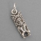 LONO TIKI GOD Sterling Silver Charm Pendant 3D Hawaiian SC351