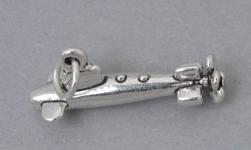 Polished 925 Sterling Silver Military Submarine Charm Pendant - Navy Boat Jewelry Gift
