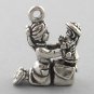 New Sterling Silver Charm Pendant 3D GIRL OPENING DOLL PRESENT Gift 3575