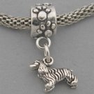 New Sterling Silver European Style Bead Charm 3D COCKER SPANIEL DOG 3547