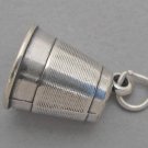 New Sterling Silver Charm Pendant 3D SEWING THIMBLE LP1944