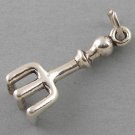 New Sterling Silver Charm Pendant HAND RAKE Garden Tool LP2502