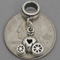 Sterling Silver European Dangle Bead Charm 3D CINDERELLA PUMPKIN CARRIAGE