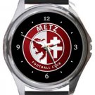 Metz Football Club Round Metal Watch