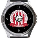 Mooroolbark Soccer Club Round Metal Watch