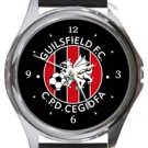 Guilsfield Football Club Round Metal Watch