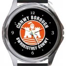 Conwy Borough Football Club Round Metal Watch