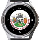 Denbigh Town Football Club Round Metal Watch