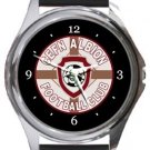 Cefn Albion Football Club Round Metal Watch