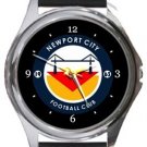 Newport City Football Club Round Metal Watch
