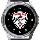 Bristol City Football Club Round Metal Watch