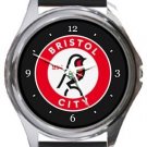 Bristol City FC Round Metal Watch