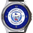Cardiff City Football Club Round Metal Watch